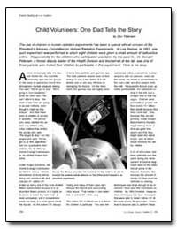 Child Volunteers : One Dad Tells the Sto... by Petersen, Donald