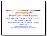 Early Reading and Scientifically-Based R... by Kadlic, Melanie