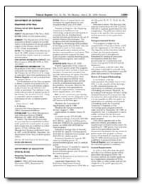 Department of Defense Department of the ... by Bynum, L. M.