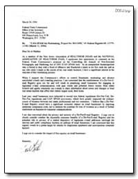 Can-Spam Act Rulemaking, Project No. R41... by Federal Trade Commission