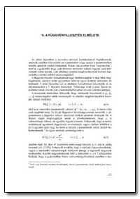 A Fuggvenyillesztes Elmelete by 