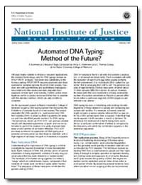 Automated Dna Typing : Method of the Fut... by Travis, Jeremy