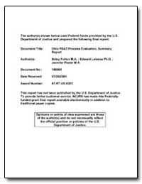 Ohio Rsat Process Evaluation, Summary Re... by Fulton, Betsy