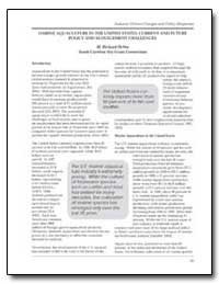 Marine Aquaculture in the United States ... by Devoe, M. Richard