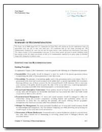 Summary of Recommendations by 