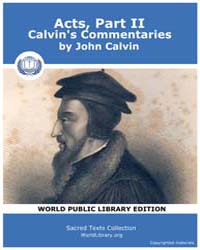 Acts, Part Ii, Calvin's Commentaries, Sc... by Calvin, John