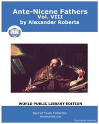 Ante-nicene Fathers, Volume Viii, Score ... by Roberts, Alexander