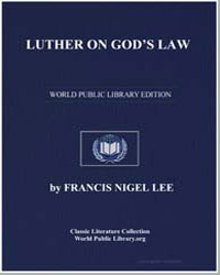 Luther on God's Law by Lee, Francis Nigel, Dr.