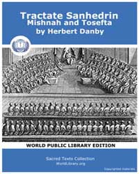 Tractate Sanhedrin Mishnah and Tosefta, ... by Dan, Herbert