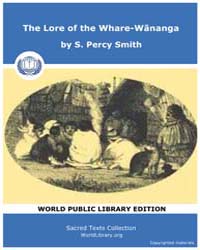 The Lore of the Whare-wananga by Smith, S. Percy