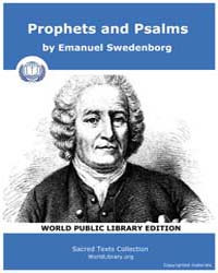 Prophets and Psalms by Swedenborg, Emanuel