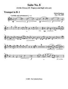 Suite No.8 'At the Circus' : Trumpet 1 ♭... by Rondeau, Michel