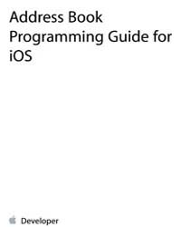Apple Support Manuals : Address Book Pro... by Apple Computer Inc.