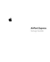 Apple Support Manuals : Airport Express ... by Apple Computer Inc.