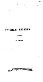Lucky Escapes; Or, Systematic Villany, B... by 