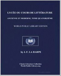 Lyce, Ou, Cours de Littrature Ancienne e... Volume Vol. 4 by 