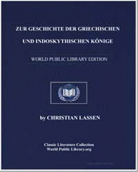 Zur Geschichte der Griechischen und Indo... by Christian Lassen