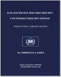 Zur Geschichte der Griechischen und Indo... by Christian Lassen
