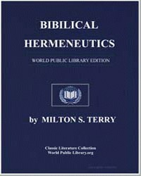 Biblical Hermeneutics : A Treatise on th... by Terry, Milton Spenser