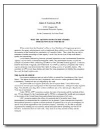Why the Review of Pesticide Studies Shou... by Goodyear, James J.