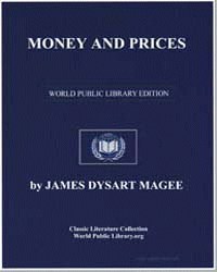 Money and prices; a statistical study of... by Magee, James Dysart