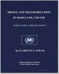 Money and transportation in Maryland, 17... by Gould, Clarence P. (Clarence Pembroke)