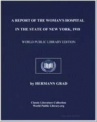 Report of the scientific Work of the sur... by Women's Hospital in the State of New York