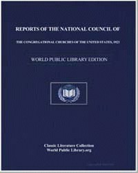Reports of commissions and mission board... Volume Issue: 1923 by National Council of the Congregational Churches of...