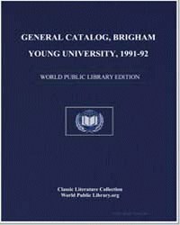 Bulletin, General Catalog Volume: 1991-1992 by Brigham Young University. Catalogs