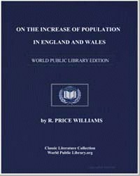 On the Increase of Population in England... Volume: no. 780 by Williams, R. Price