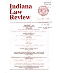 Indiana Law Review Volume: v. 38, no. 3 (2005) by 