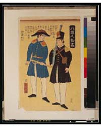 Gaikoku Jinbutsu Zukushi, Amerika, Photo... by Utagawa, Yoshitora