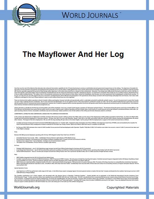 The Mayflower and Her Log by Ames, Azel