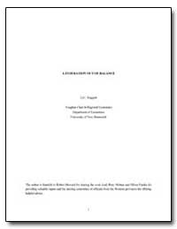 A Federation Out of Balance by Ruggeri, G. C.